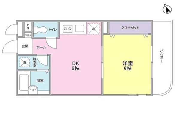 ブルーシャトー戸越の物件間取画像